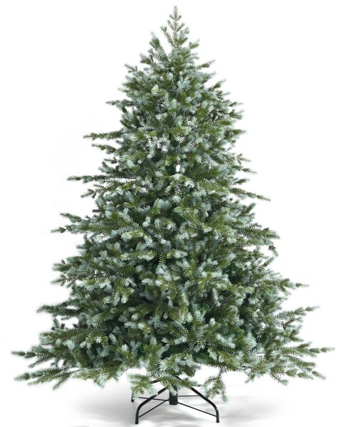 Snow Effect Christmas Tree with Folding Metal Stand and 892 Branch Tips