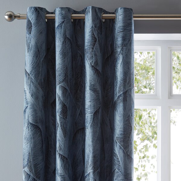 Malawi Navy Eyelet Curtains Navy