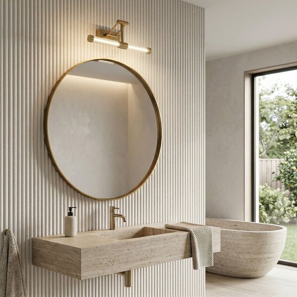 Bathroom LED wall sconce APP1899-1W 40cm BRUSH GOLD