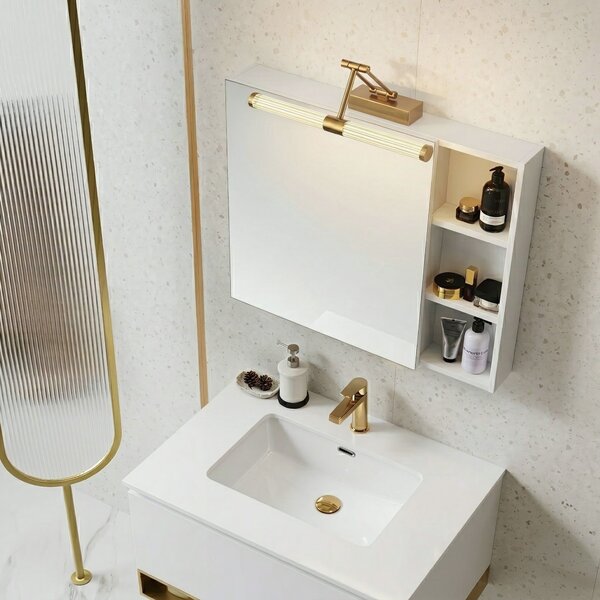 Bathroom LED wall sconce APP1899-1W 40cm BRUSH GOLD
