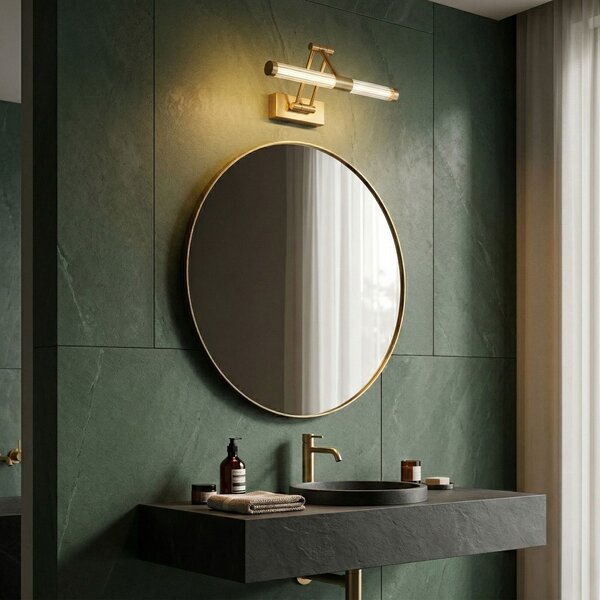 Bathroom LED wall sconce APP1899-1W 40cm BRUSH GOLD