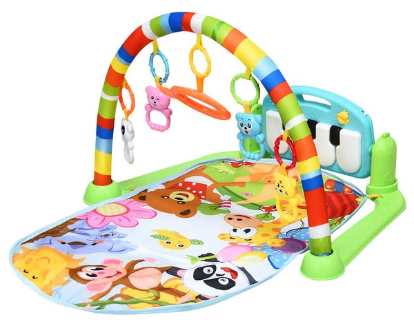 Costway Baby Play Mat with Lights and Music for Newborn-Colourful