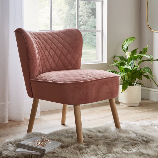 Emilia Velvet Chair Rose (Pink)