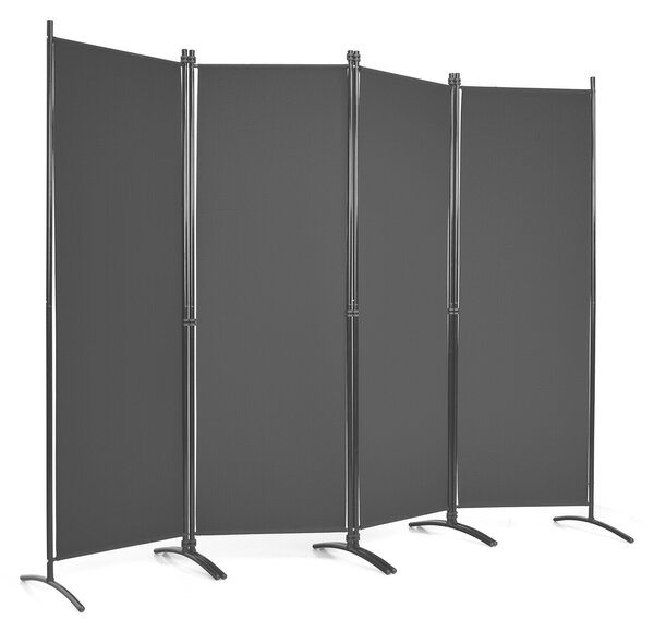 4 Panel Wall Privacy Screen Protector for Home-Black