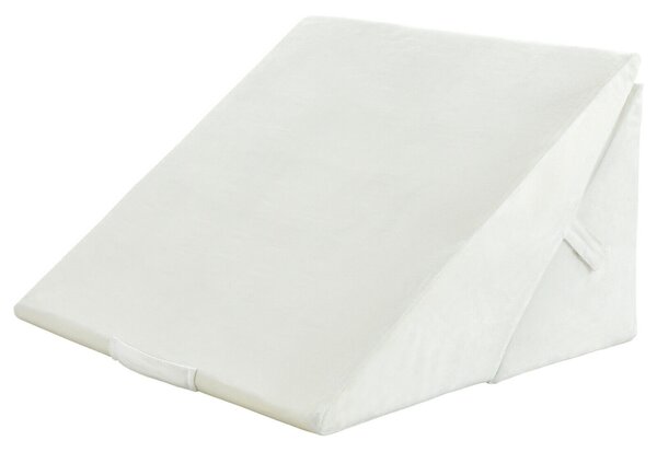 Bed Wedge Pillow with Washable Cover for Post Surgery and Reading-White