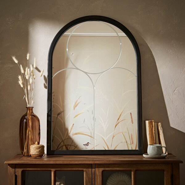 Window Leaner Mirror, 60x90cm Black