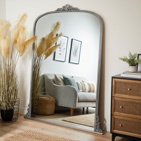 Pretty Boho Decorative Mirror, 183x144cm Silver