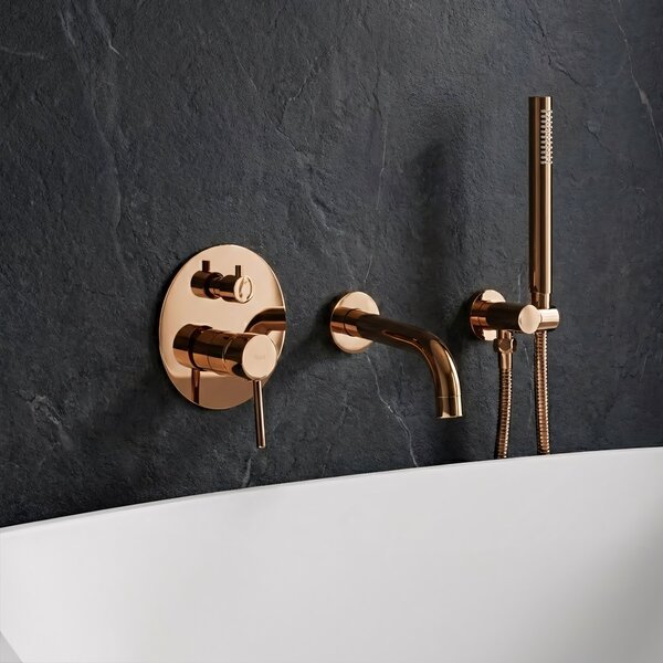 Wall Mounted Bath faucet Rea Lungo Copper + BOX