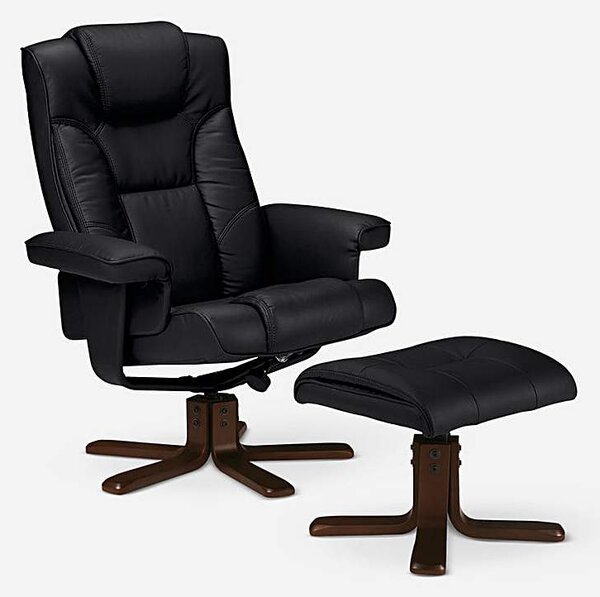 Malmo Swivel Recliner and Stool