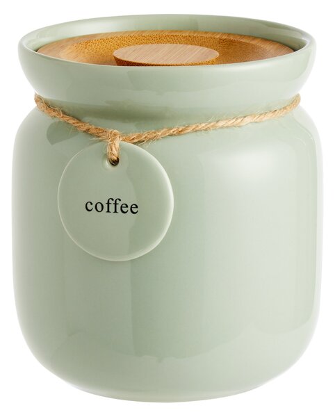 Sage Hang Tag Coffee Canister Green