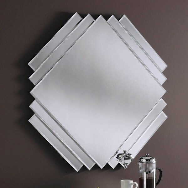 Yearn Art Deco Mirror, 84cm Black