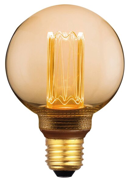 LED mini-globe E27 5 W warm white 3-step dim gold