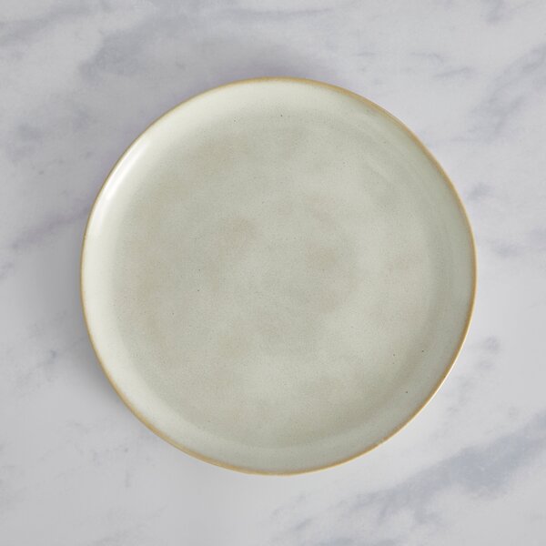 Amalfi Reactive Glaze Stoneware Side Plate, White White