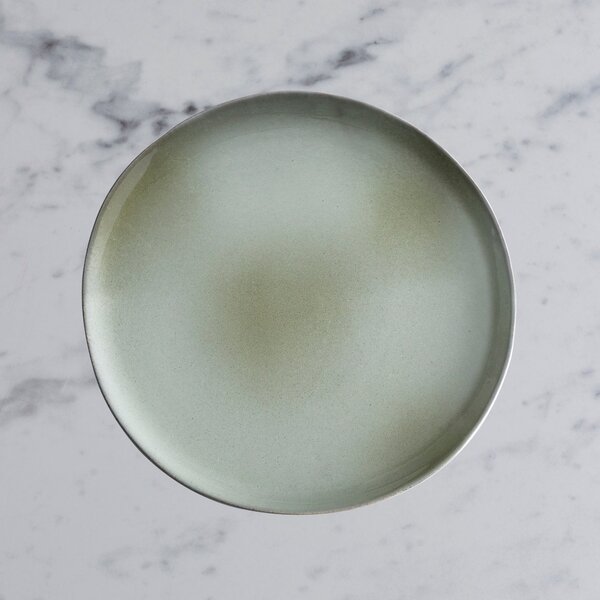 Amalfi Reactive Glaze Stoneware Side Plate, Sage Green