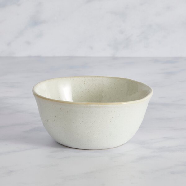 Amalfi Reactive Glaze Stoneware Cereal Bowl, White White