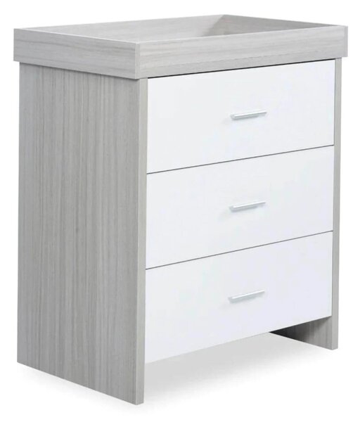 Ickle Bubba Pembrey Changing Unit / Chest - Ash Grey & White