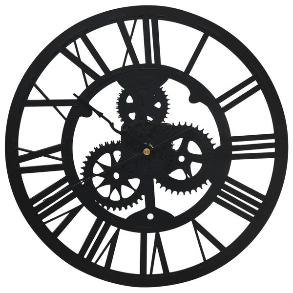 Wall Clock Black 30 cm Acrylic