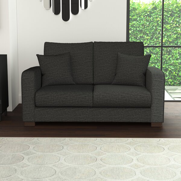 Carson Deep Sit Vivalife Stain-Resistant Fabric 2 Seater Sofa Grey