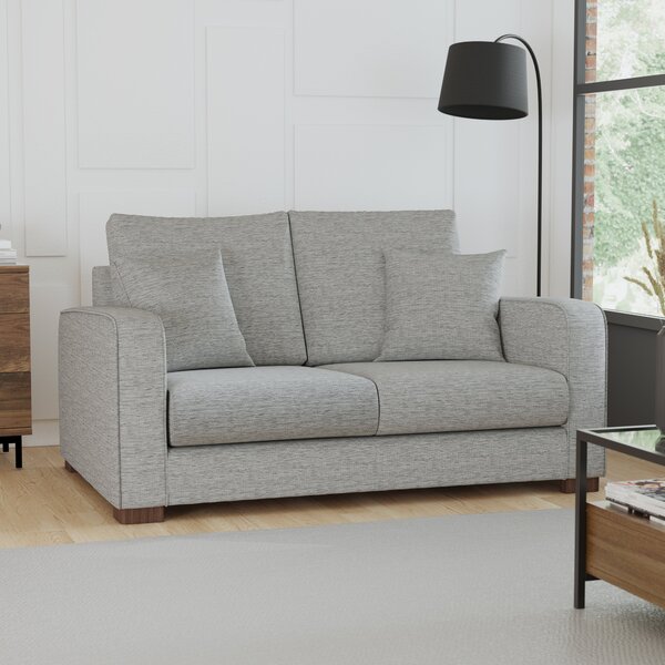 Carson Deep Sit Vivalife Stain-Resistant Fabric 2 Seater Sofa Dark Grey