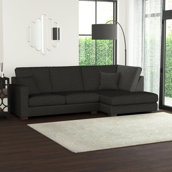 Carson Deep Sit Vivalife Stain-Resistant Fabric Corner Sofa Grey
