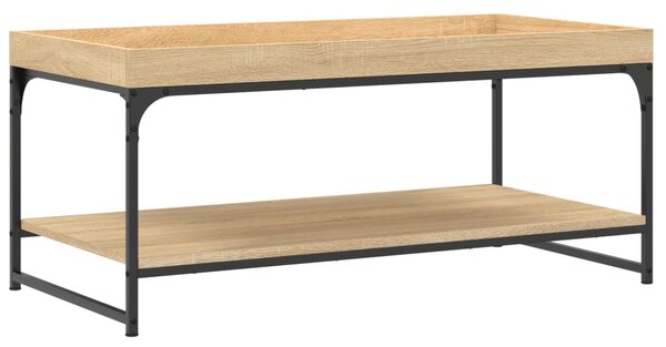 Coffee Table Sonoma Oak 100x49x45 cm Engineered Wood