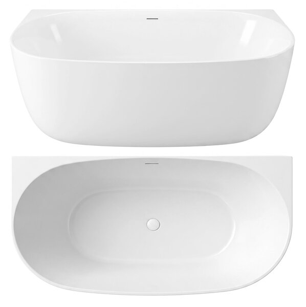 Wall acrylic bath Rea Eris 150cm