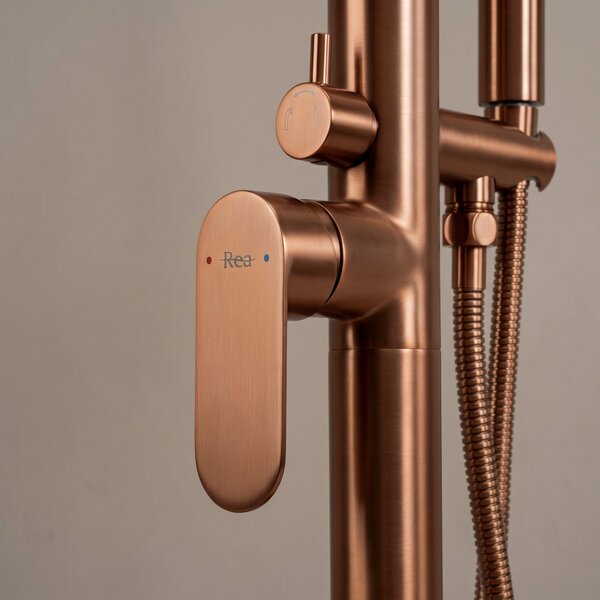 Free-standing faucet Rea Logan Brush Copper