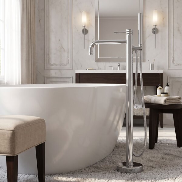 Free-standing faucet Rea Lungo Diamond Chrome