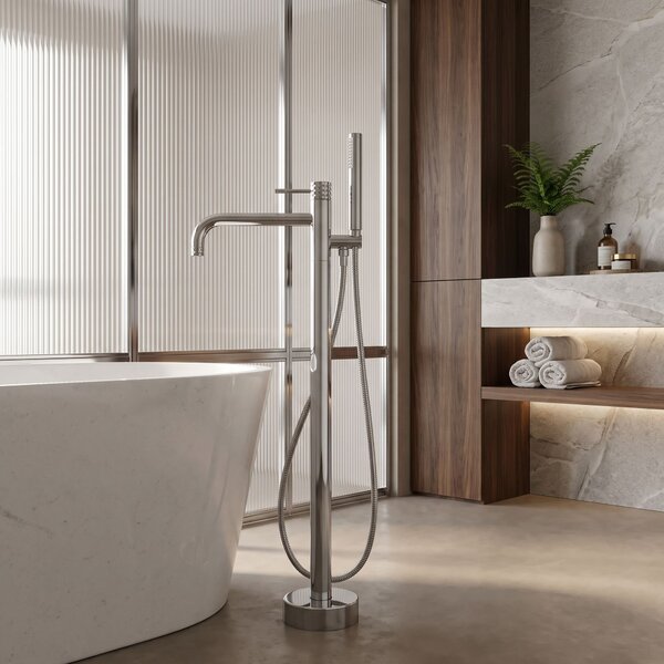 Free-standing faucet Rea Lungo Diamond Chrome