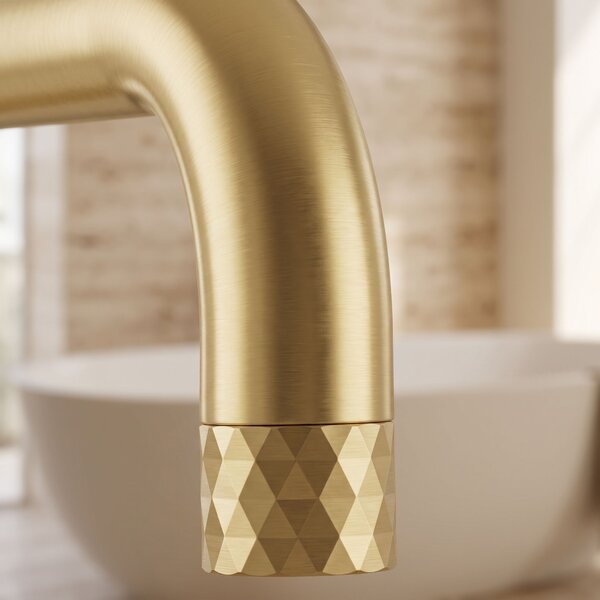 Free-standing faucet Rea Lungo Diamond Brush Gold