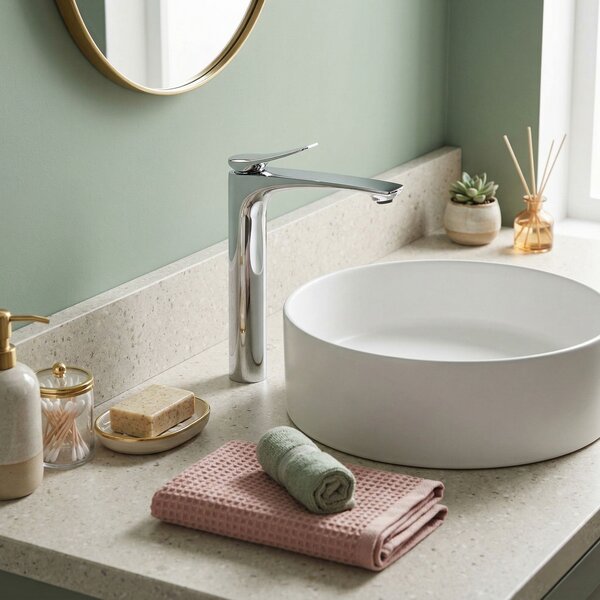 Bathroom faucet PREMIUM Rea Vision Chrome High
