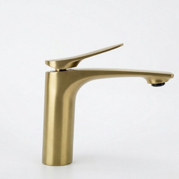 Bathroom faucet PREMIUM Rea Vision Gold Brush Low