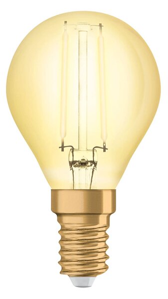 Golf ball LED bulb E14 4 W Vintage Classic P gold