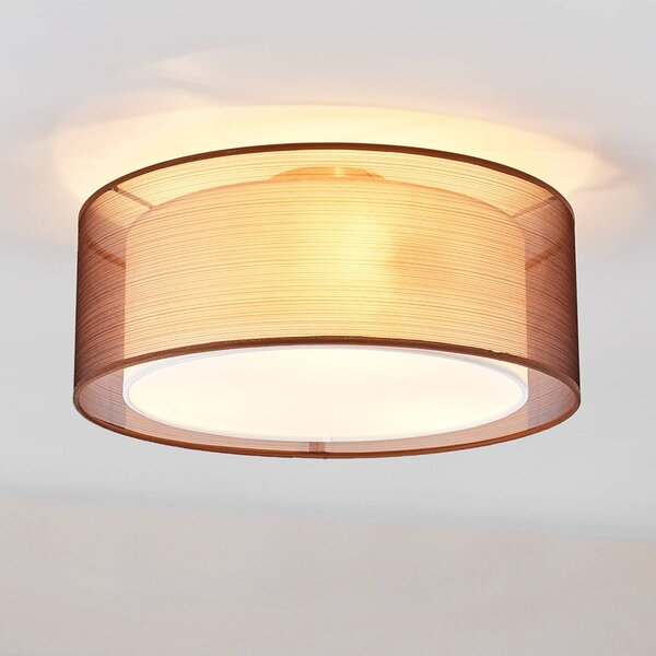 Nica brown fabric ceiling light