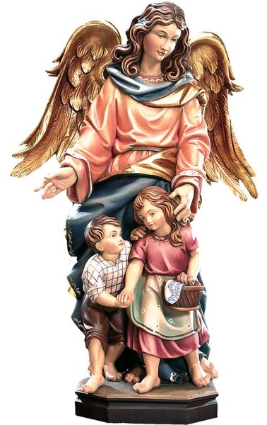 Guardian angel with two children