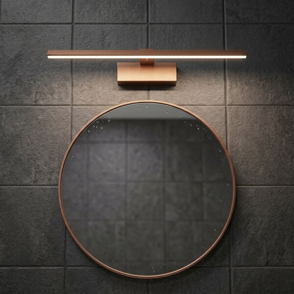 Bathroom LED wall sconce SWE013-1W 43cm BRUSH COPPER