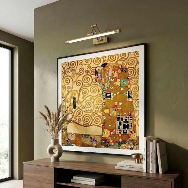 Bathroom LED wall sconce SWE022-1W 42cm Brush Gold