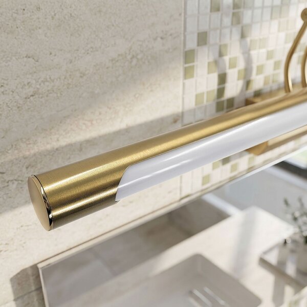 Bathroom LED wall sconce SWE022-1W 42cm Brush Gold