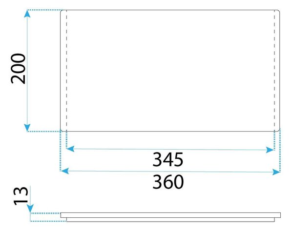 Kitchen sink cutting board REA P14489