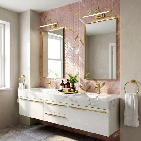 Bathroom LED wall sconce SWE019-1W Gold