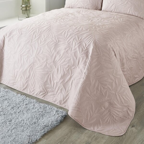 Serene Luana 230cm x 200cm Bedspread Blush