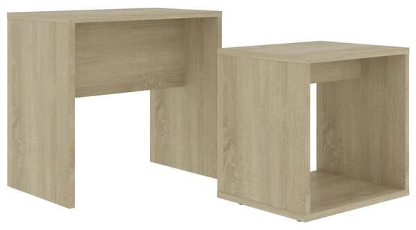 Coffee Table Set Sonoma Oak 48x30x45 cm Engineered Wood