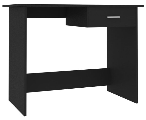 Desk Black 100x50x76 cm Engineered Wood