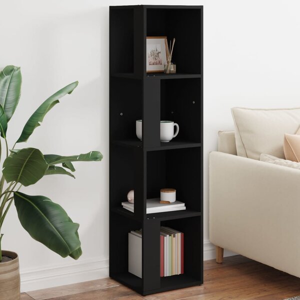 Corner Cabinet Black 33x33x132 cm Engineered Wood