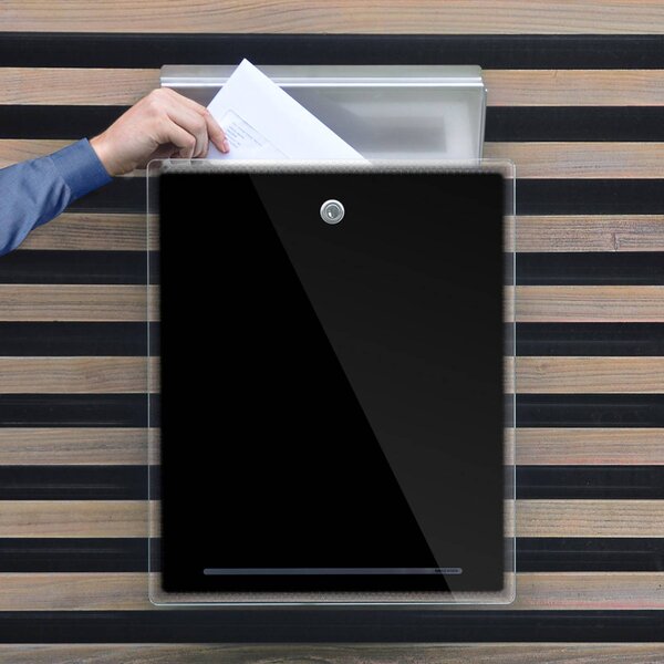 Letterman III letterbox, black