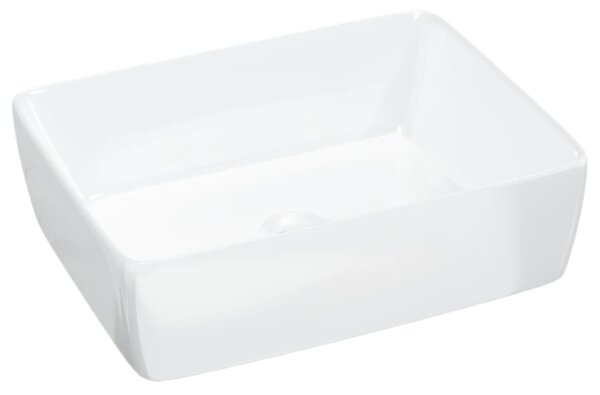 Wash Basin White 48x37x13 cm Ceramic Rectangle