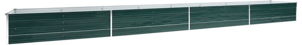 Garden Raised Bed Galvanised Steel 600x80x45 cm Green