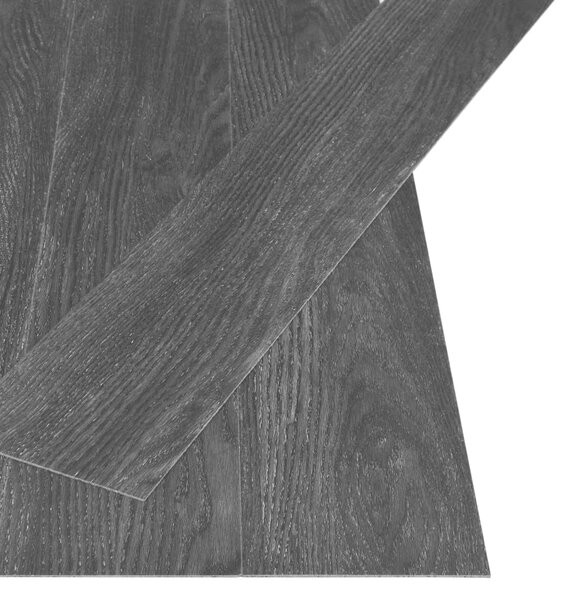 Self-adhesive Flooring Planks 4.46 m² 3 mm PVC Oak Anthracite