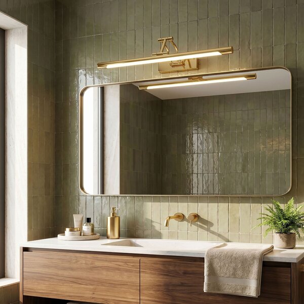 Bathroom LED wall sconce SWE020-1W 60cm Gold