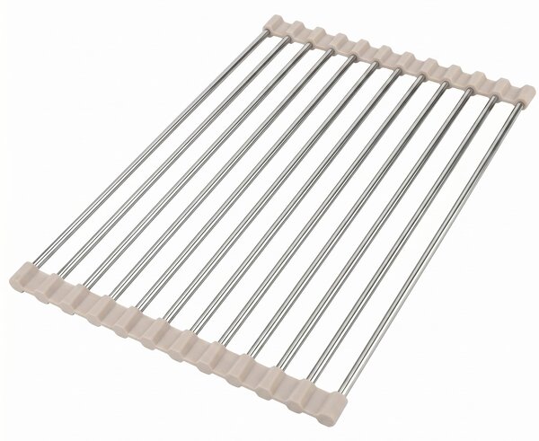 Roll-up dish drying rack for sink REA P12298B Beige